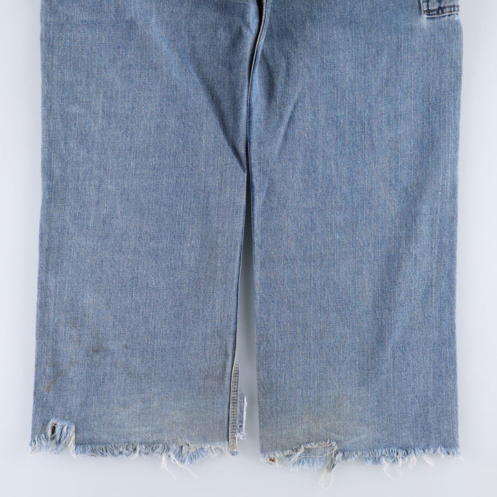 2000'S Ralph Lauren POLO JEANS COMPANY Cut-off Denim Painter Pants, Men's Size W36 (approx.) cotton blue type Vintage Second Hand