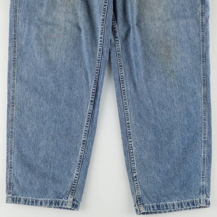 70s-80'S LL Bean Denim Painter Pants, Made in USA, Men's W35 (approx.), Vintage cotton blue type Vintage Second Hand