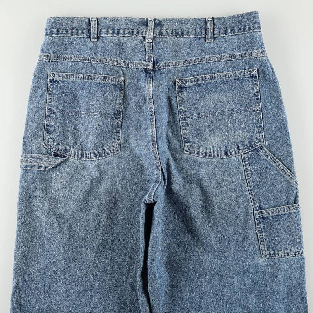 70s-80'S LL Bean Denim Painter Pants, Made in USA, Men's W35 (approx.), Vintage cotton blue type Vintage Second Hand