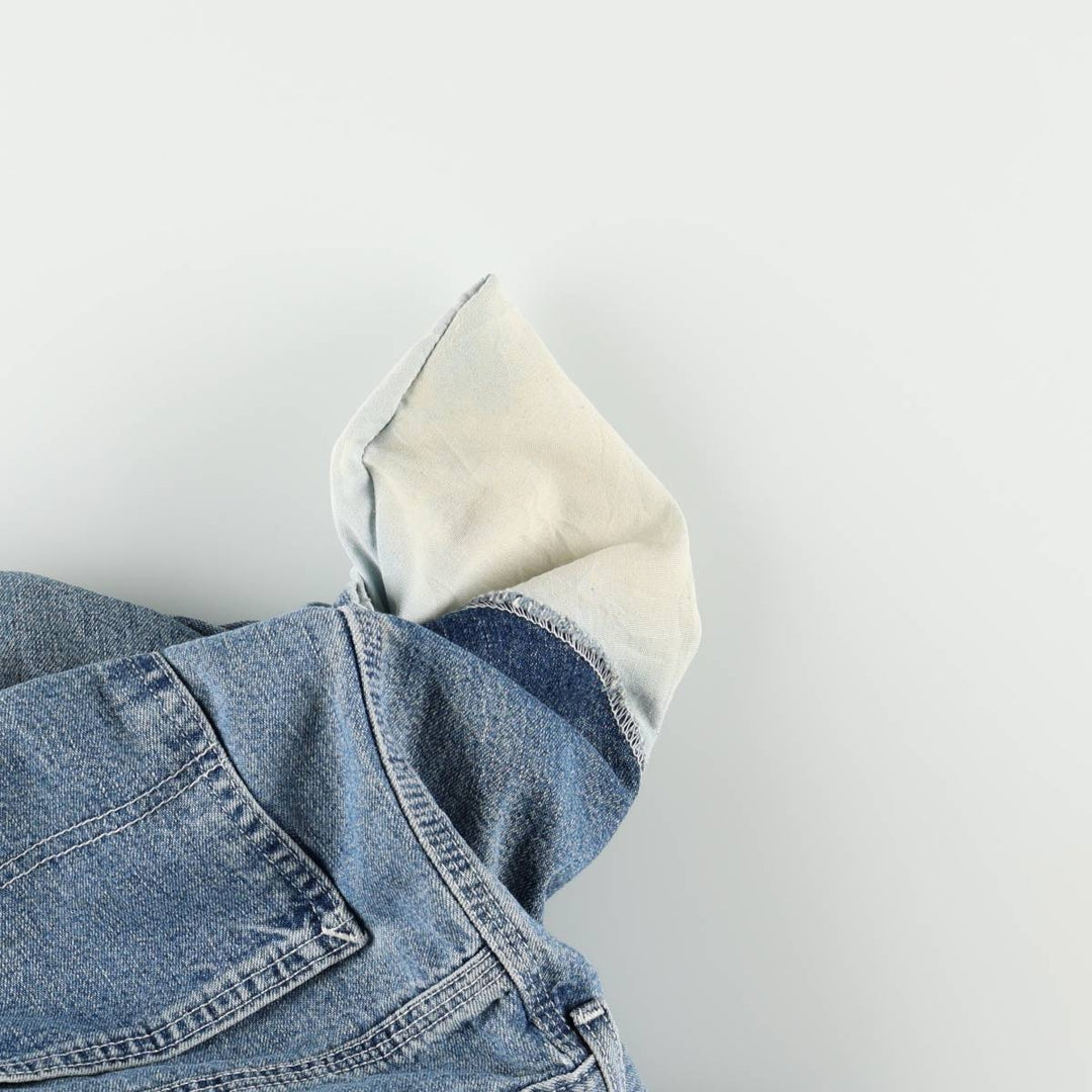 70s-80'S LL Bean Denim Painter Pants, Made in USA, Men's W35 (approx.), Vintage cotton blue type Vintage Second Hand