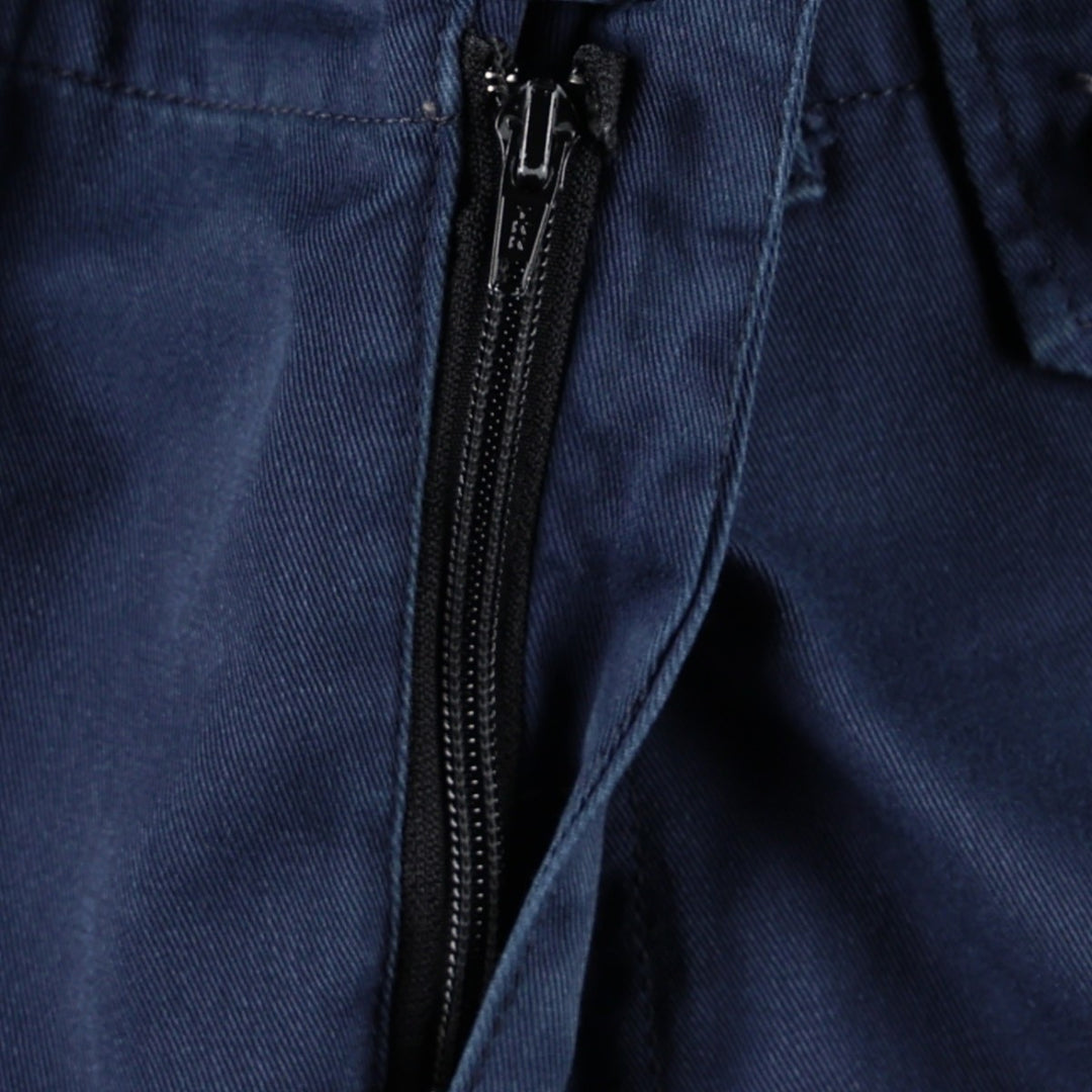 Military cargo pants, men's size W33 equivalent. unclear navy blue type Vintage Second Hand