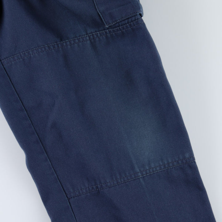 Military cargo pants, men's size W33 equivalent. unclear navy blue type Vintage Second Hand