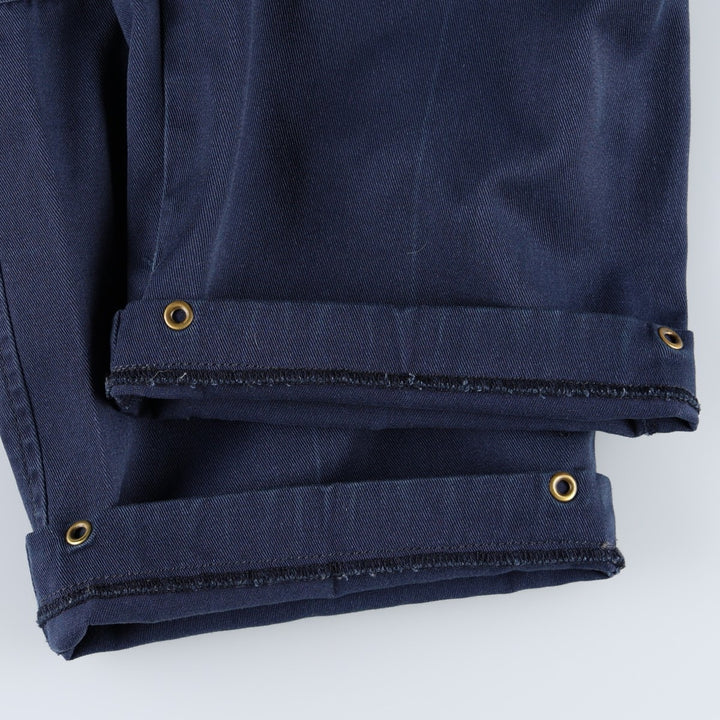 Military cargo pants, men's size W33 equivalent. unclear navy blue type Vintage Second Hand