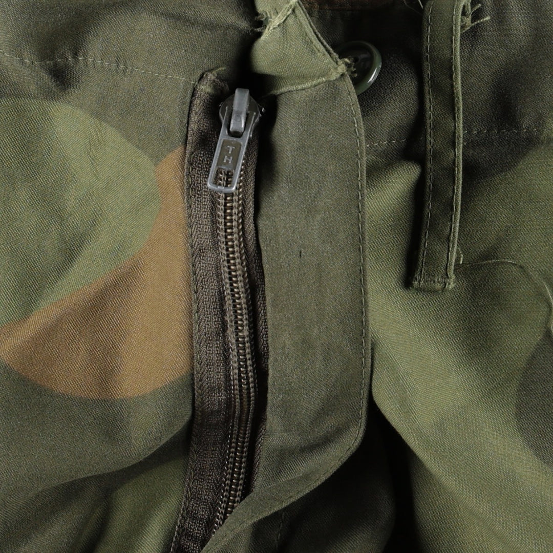 Big Size Norwegian Army Camouflage Pattern Military Cargo Pants, Men's Size W41 (approx.) unclear Khaki type Vintage Second Hand