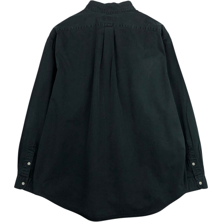Ralph Lauren BLAKE long sleeve button down shirt, men's size XXL cotton black type Vintage Second Hand