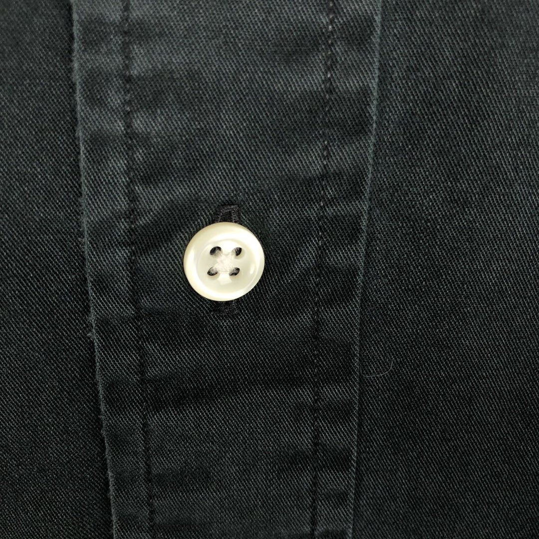 Ralph Lauren BLAKE long sleeve button down shirt, men's size XXL cotton black type Vintage Second Hand