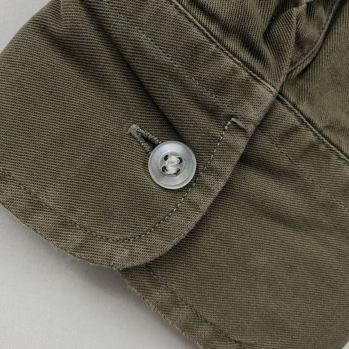 Ralph Lauren BLAIRE long sleeve button down shirt, men's size M cotton Khaki type Vintage Second Hand