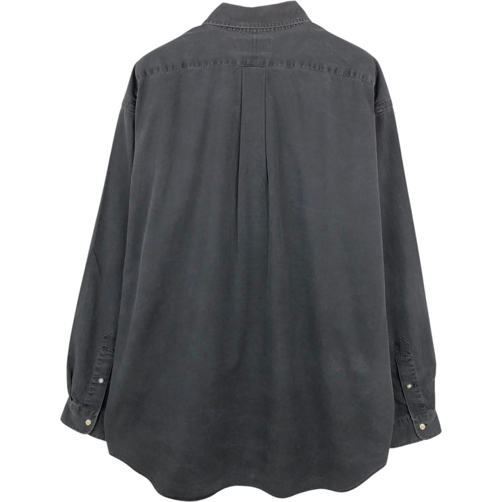 Ralph Lauren BLAIRE long sleeve button down shirt, men's XL size cotton black type Vintage Second Hand