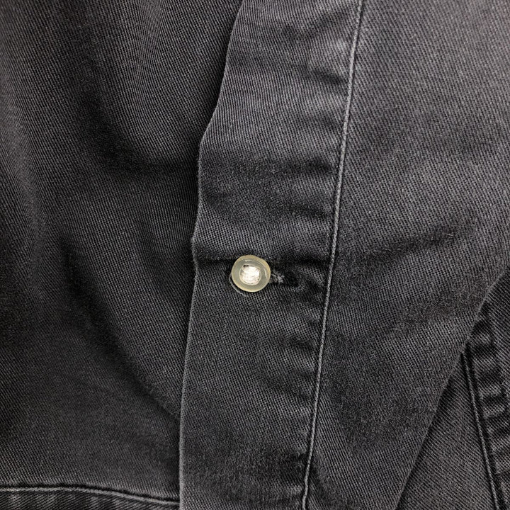 Ralph Lauren BLAIRE long sleeve button down shirt, men's XL size cotton black type Vintage Second Hand