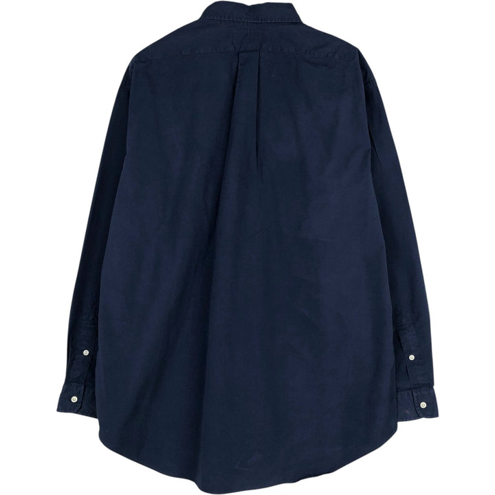 Ralph Lauren BLAKE long sleeve button down shirt, men's XL size cotton navy blue type Vintage Second Hand