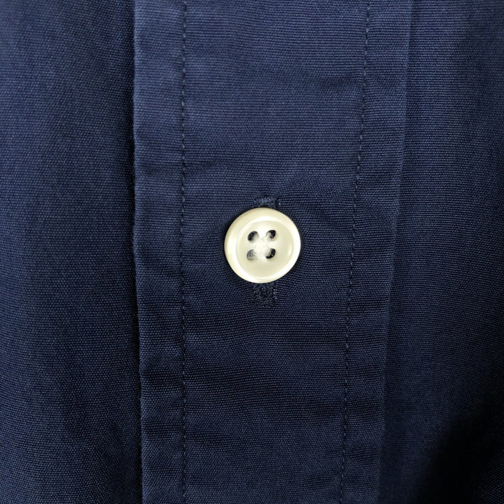Ralph Lauren BLAKE long sleeve button down shirt, men's XL size cotton navy blue type Vintage Second Hand