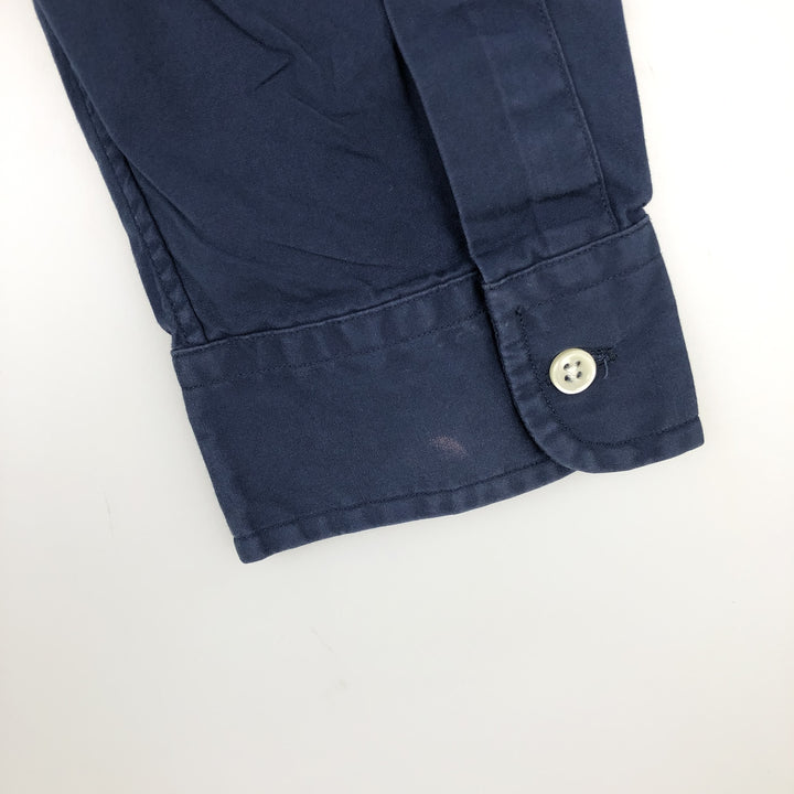 Ralph Lauren BLAKE long sleeve button down shirt, men's XL size cotton navy blue type Vintage Second Hand