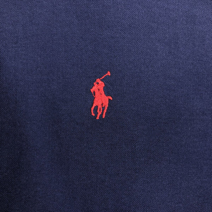 Ralph Lauren long sleeve button down shirt, men's XL size cotton navy blue type Vintage Second Hand