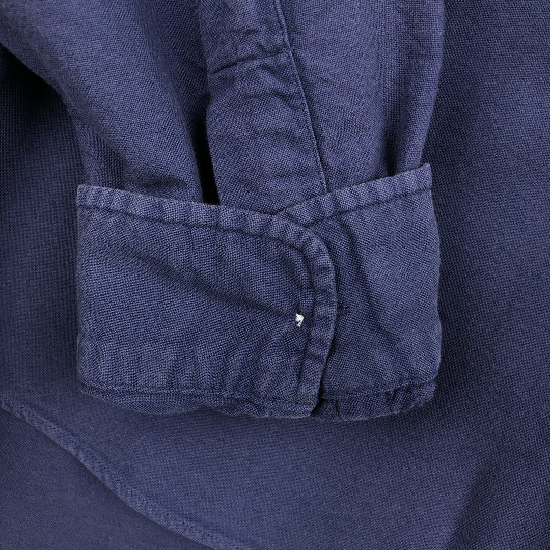 Ralph Lauren long sleeve button down shirt, men's XL size cotton navy blue type Vintage Second Hand