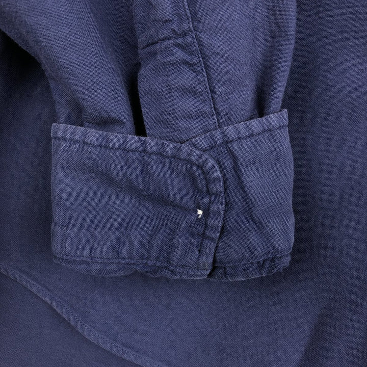Ralph Lauren long sleeve button down shirt, men's XL size cotton navy blue type Vintage Second Hand