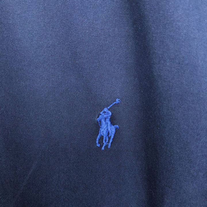 Ralph Lauren BLAKE long sleeve button down shirt, men's size L cotton navy blue type Vintage Second Hand