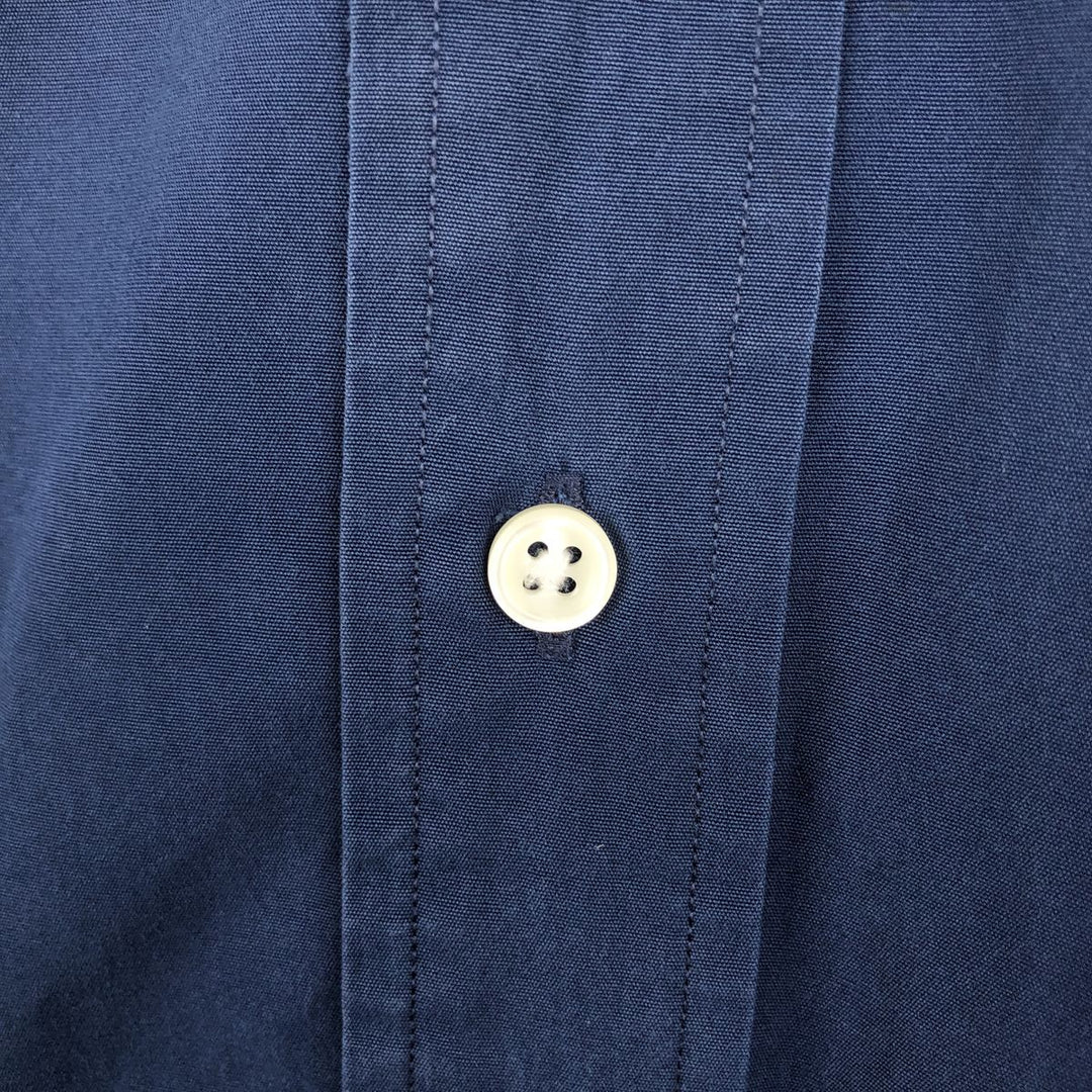 Ralph Lauren BLAKE long sleeve button down shirt, men's size L cotton navy blue type Vintage Second Hand
