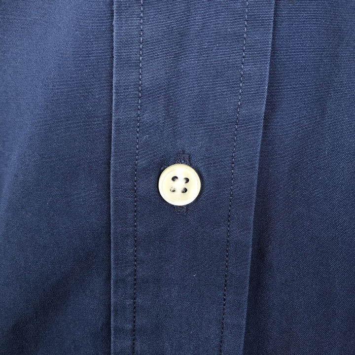 Ralph Lauren BLAKE long sleeve button down shirt, men's size L cotton navy blue type Vintage Second Hand