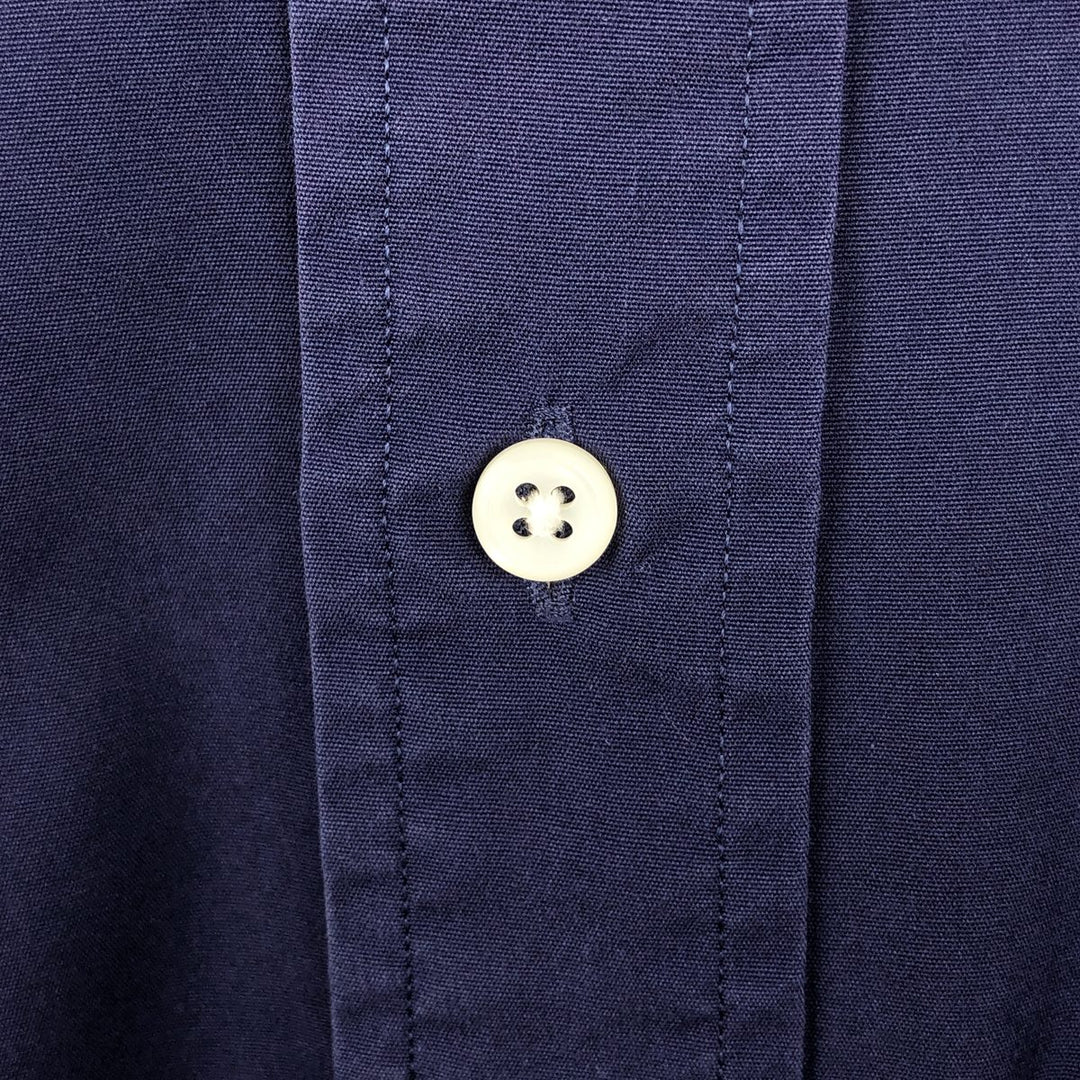 Ralph Lauren Classic Fit Long Sleeve Button Down Shirt Men's XL cotton navy blue type Vintage Second Hand