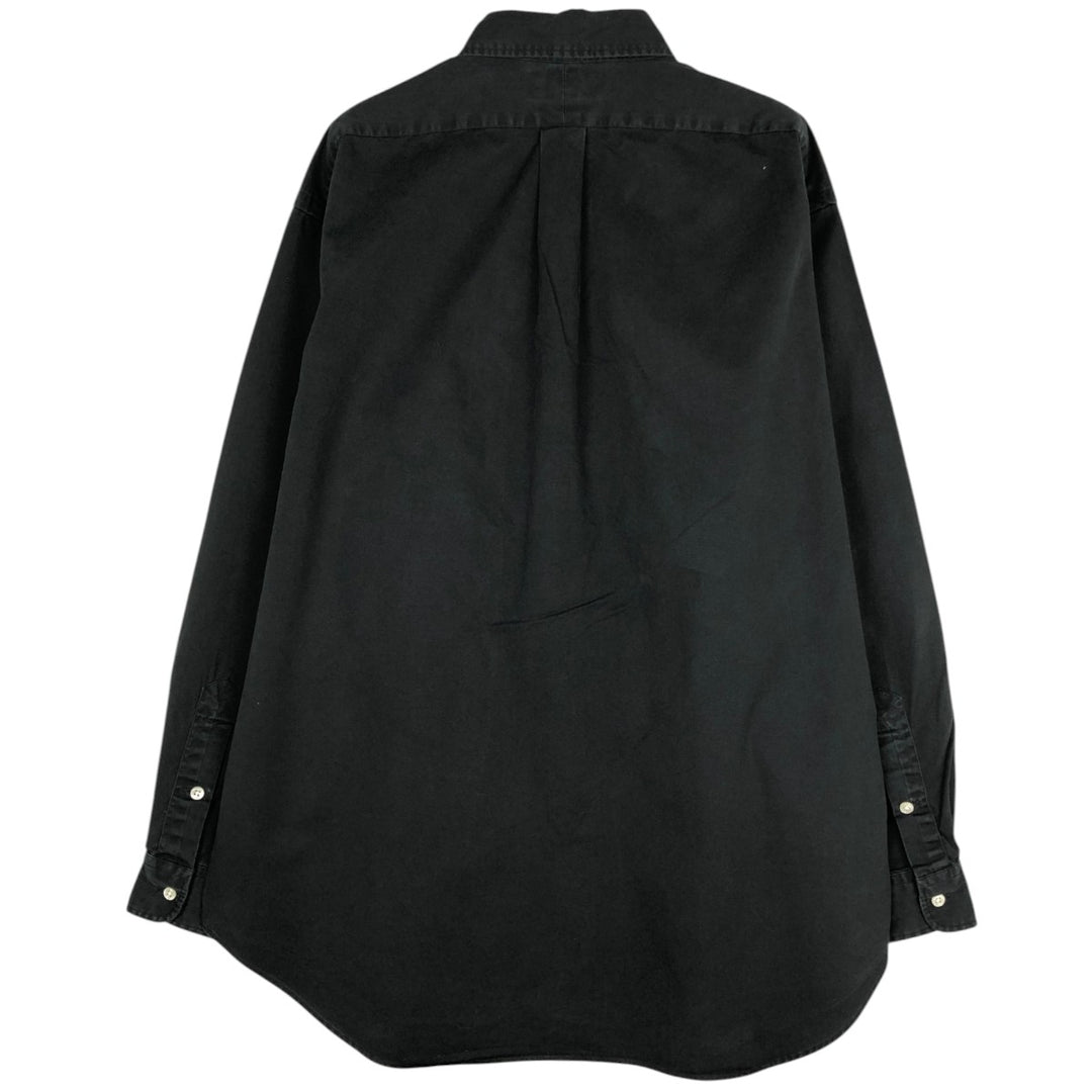 Ralph Lauren POLO by Ralph Lauren BLAKE long-sleeved button-down shirt, men's size L cotton black type Vintage Second Hand