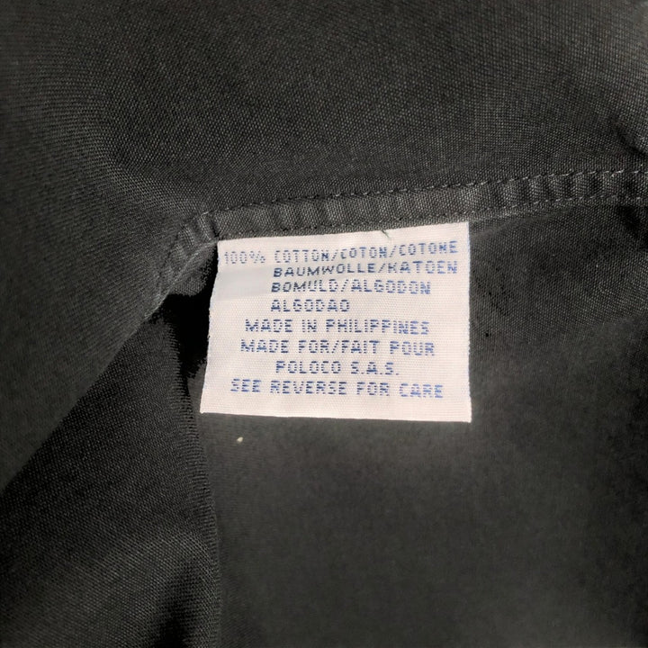 Ralph Lauren POLO by Ralph Lauren BLAKE long-sleeved button-down shirt, men's size L cotton black type Vintage Second Hand