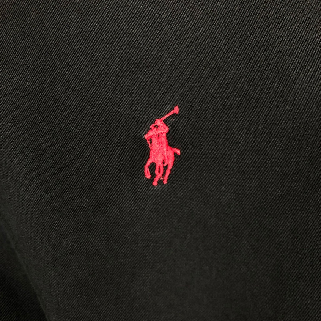 Ralph Lauren POLO by Ralph Lauren BLAKE long-sleeved button-down shirt, men's size L cotton black type Vintage Second Hand