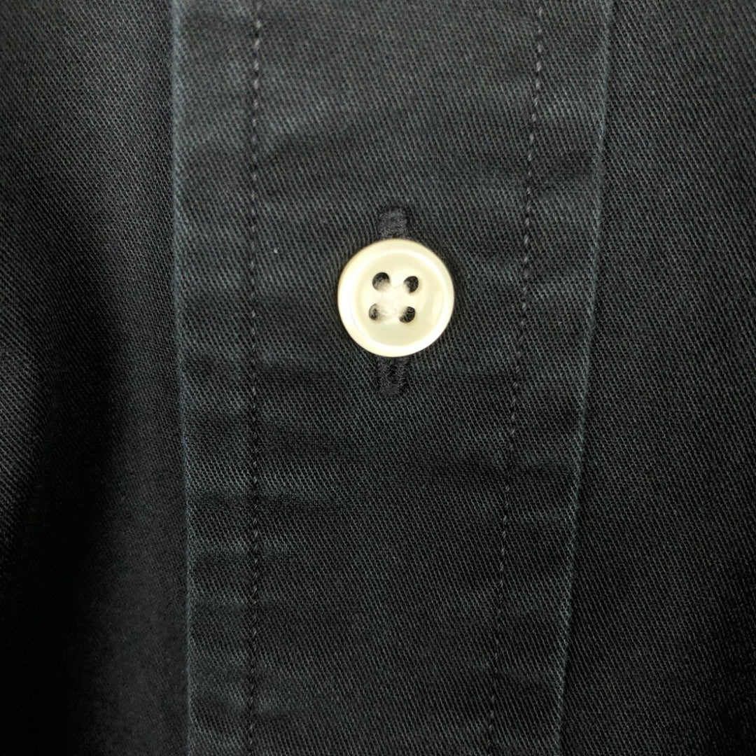 Ralph Lauren POLO by Ralph Lauren BLAKE long-sleeved button-down shirt, men's size L cotton black type Vintage Second Hand
