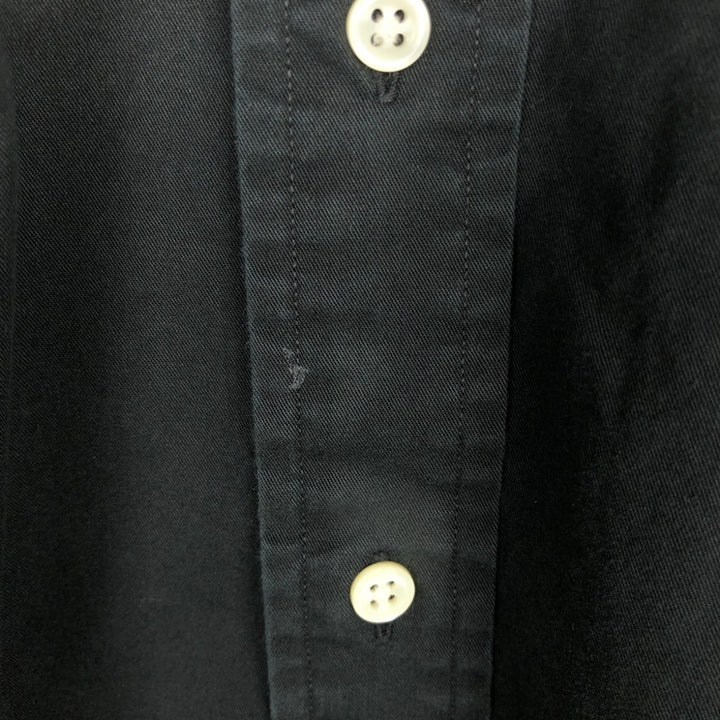 Ralph Lauren POLO by Ralph Lauren BLAKE long-sleeved button-down shirt, men's size L cotton black type Vintage Second Hand