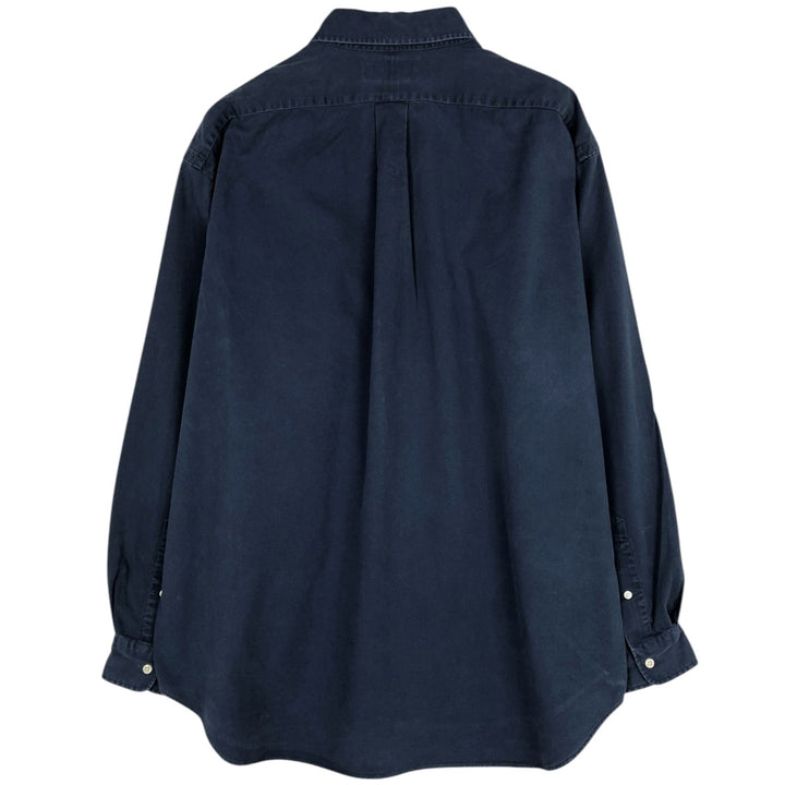 Ralph Lauren BLAKE long sleeve button down shirt, men's XL size cotton navy blue type Vintage Second Hand