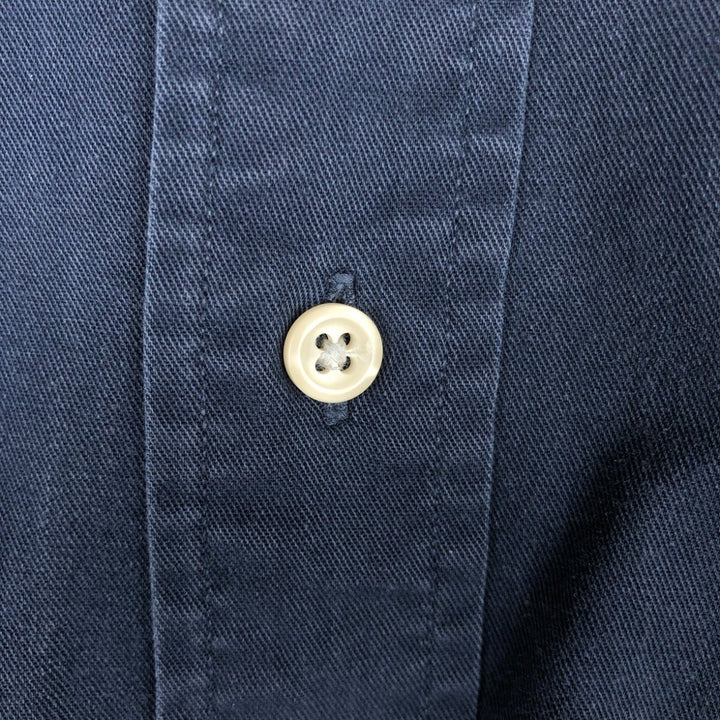 Ralph Lauren BLAKE long sleeve button down shirt, men's XL size cotton navy blue type Vintage Second Hand