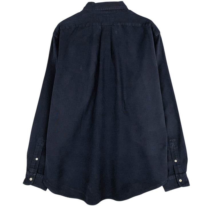 Ralph Lauren Classic Fit Long Sleeve Button Down Shirt, Men's Size L unclear navy blue type Vintage Second Hand