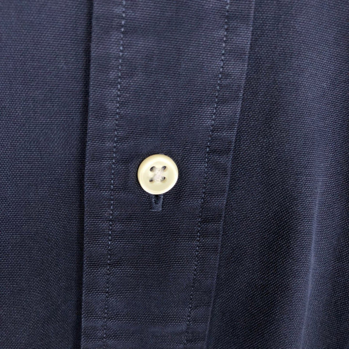 Ralph Lauren Classic Fit Long Sleeve Button Down Shirt, Men's Size L unclear navy blue type Vintage Second Hand