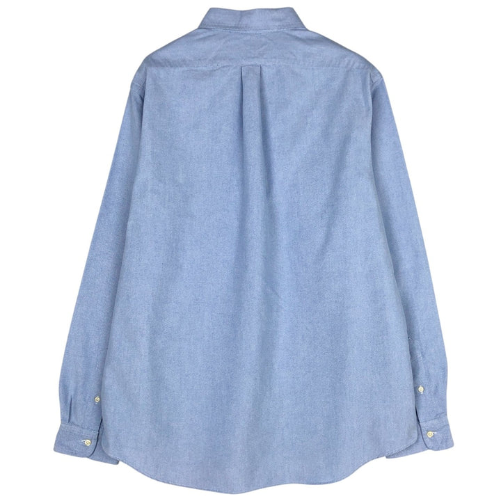 Ralph Lauren CLASSIC FIT Polo Bear Long-Sleeve Button-Down Shirt, Men's Size XL (approx.) cotton Blue type light blue Vintage Second Hand