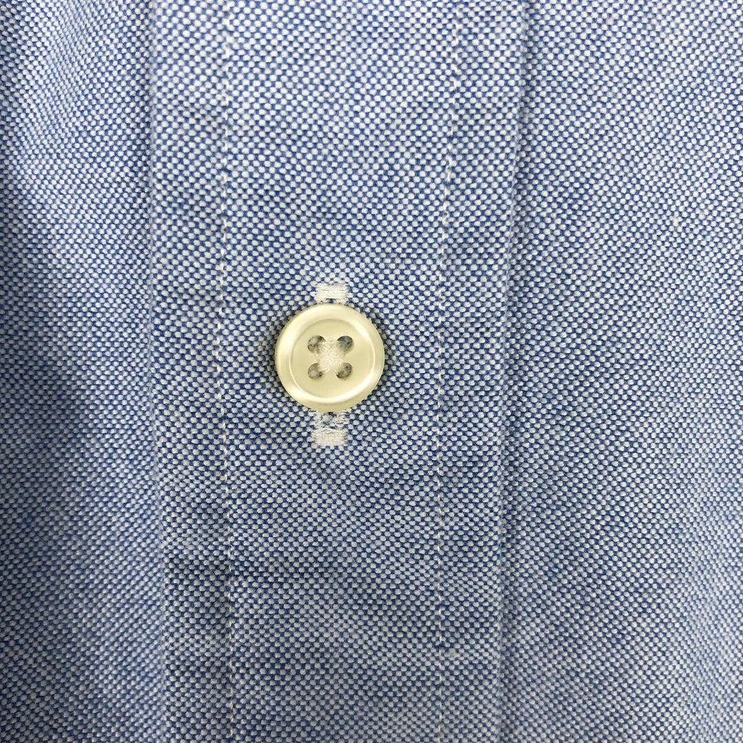 Ralph Lauren CLASSIC FIT Polo Bear Long-Sleeve Button-Down Shirt, Men's Size XL (approx.) cotton Blue type light blue Vintage Second Hand