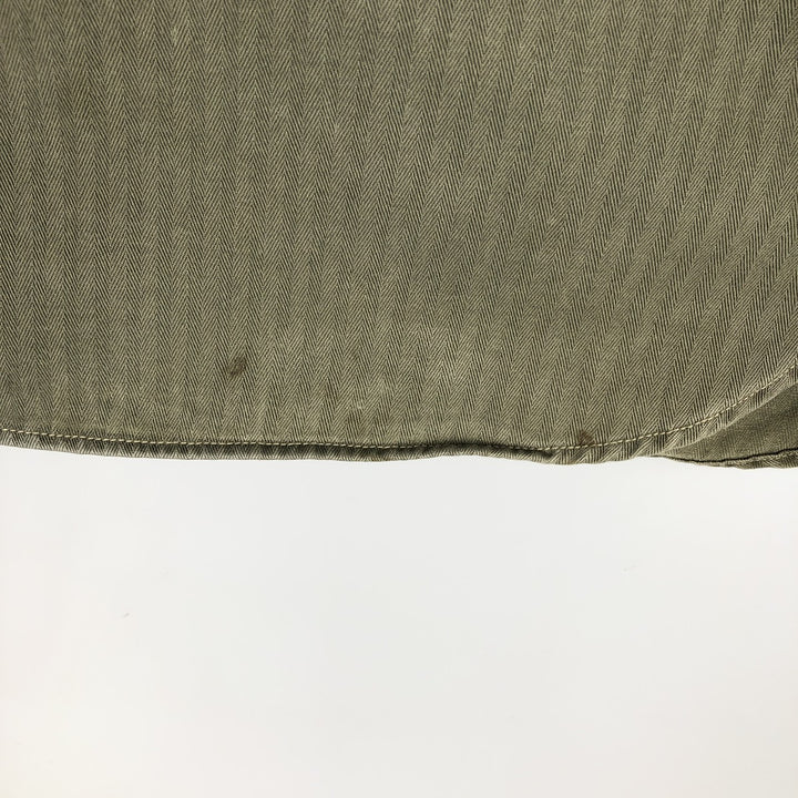 Ralph Lauren POLO RALPH LAUREN Long-Sleeve Cotton Shirt, Men's Size XL (approx.) cotton Khaki type Vintage Second Hand