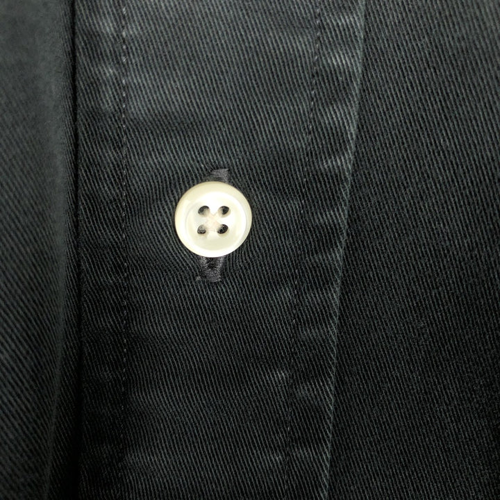 Ralph Lauren BLAKE long sleeve button down shirt, men's XL size cotton black type Vintage Second Hand