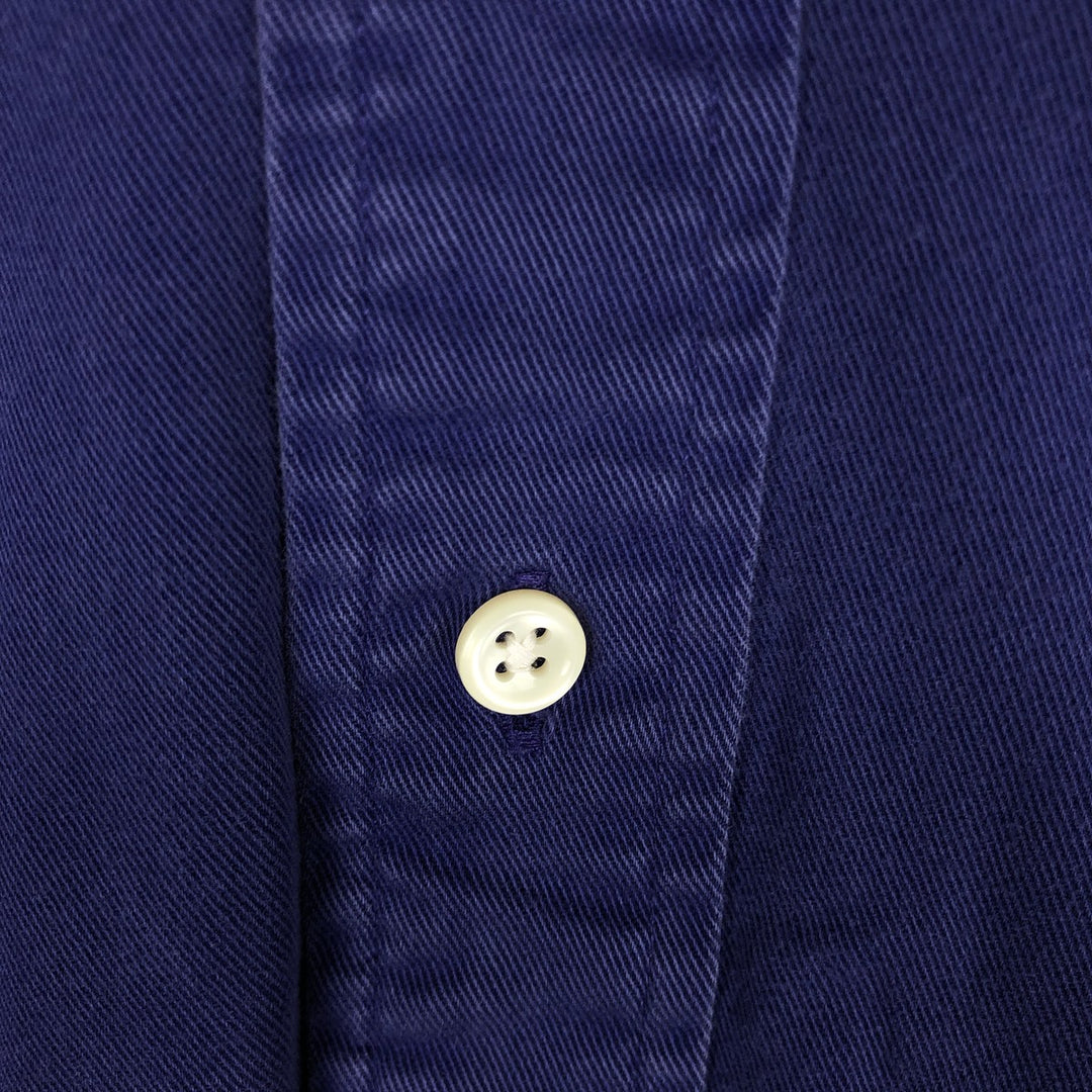 Ralph Lauren BLAKE long sleeve button down shirt, men's size L cotton purple type Vintage Second Hand