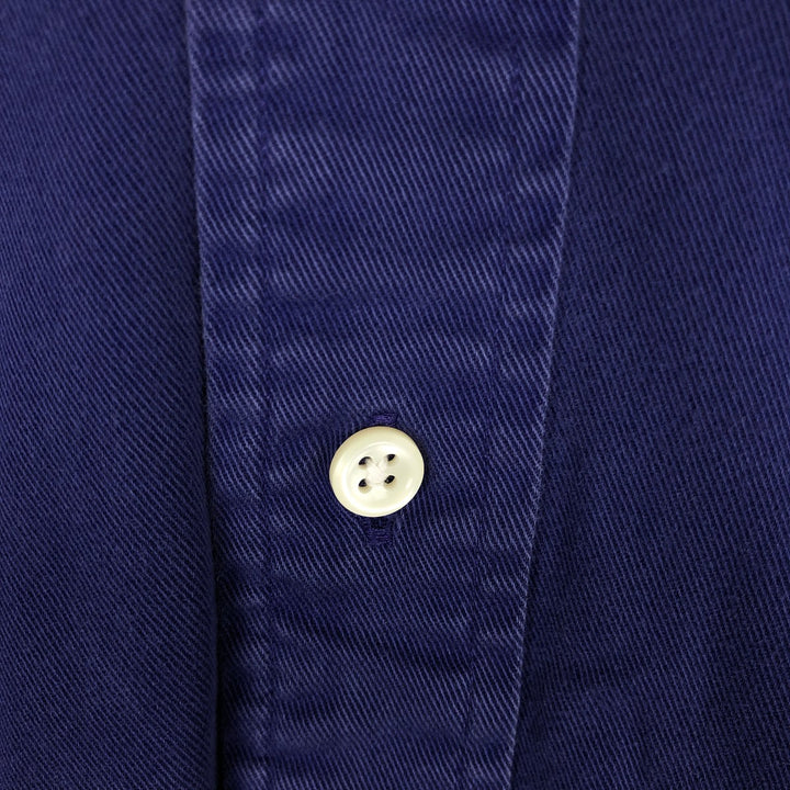 Ralph Lauren BLAKE long sleeve button down shirt, men's size L cotton purple type Vintage Second Hand