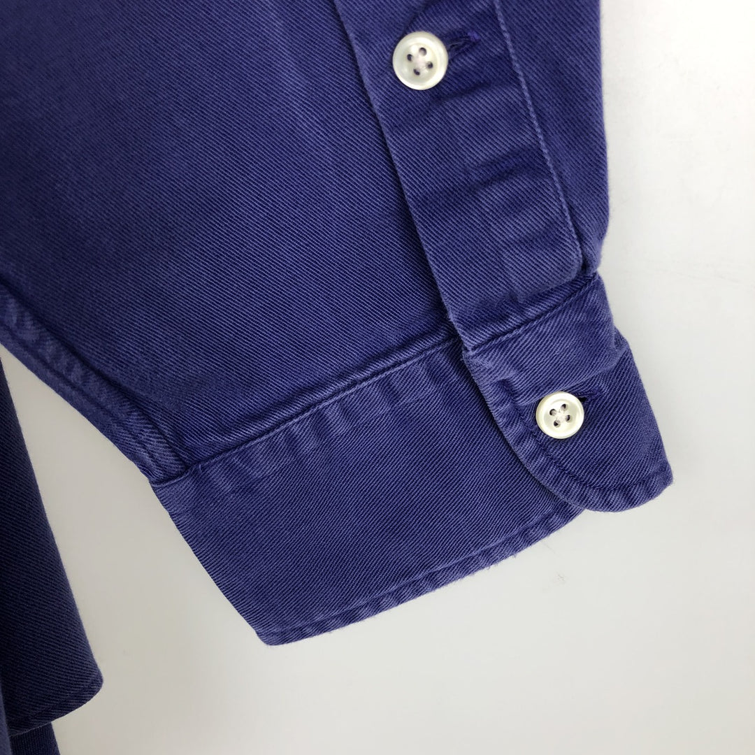 Ralph Lauren BLAKE long sleeve button down shirt, men's size L cotton purple type Vintage Second Hand
