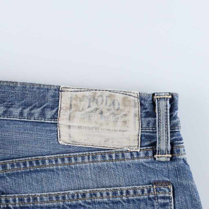 Ralph Lauren POLO RALPH LAUREN CLASSIC FIT Straight Denim Pants, Men's Size W38 (approx.) cotton blue type Vintage Second Hand