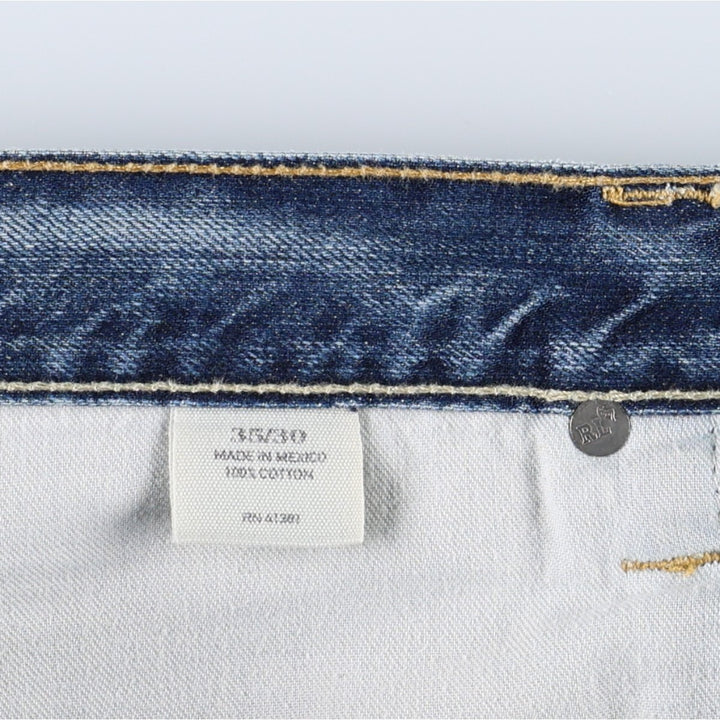Ralph Lauren POLO RALPH LAUREN CLASSIC FIT Straight Denim Pants, Men's Size W38 (approx.) cotton blue type Vintage Second Hand