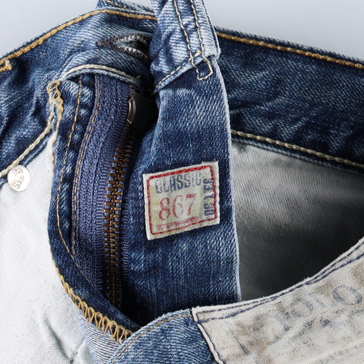 Ralph Lauren POLO RALPH LAUREN CLASSIC FIT Straight Denim Pants, Men's Size W38 (approx.) cotton blue type Vintage Second Hand