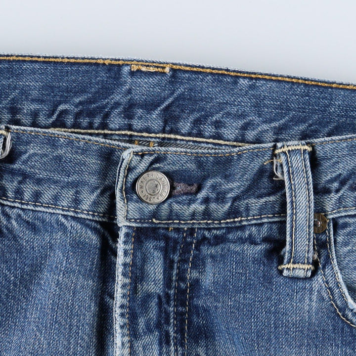 Ralph Lauren POLO RALPH LAUREN CLASSIC FIT Straight Denim Pants, Men's Size W38 (approx.) cotton blue type Vintage Second Hand