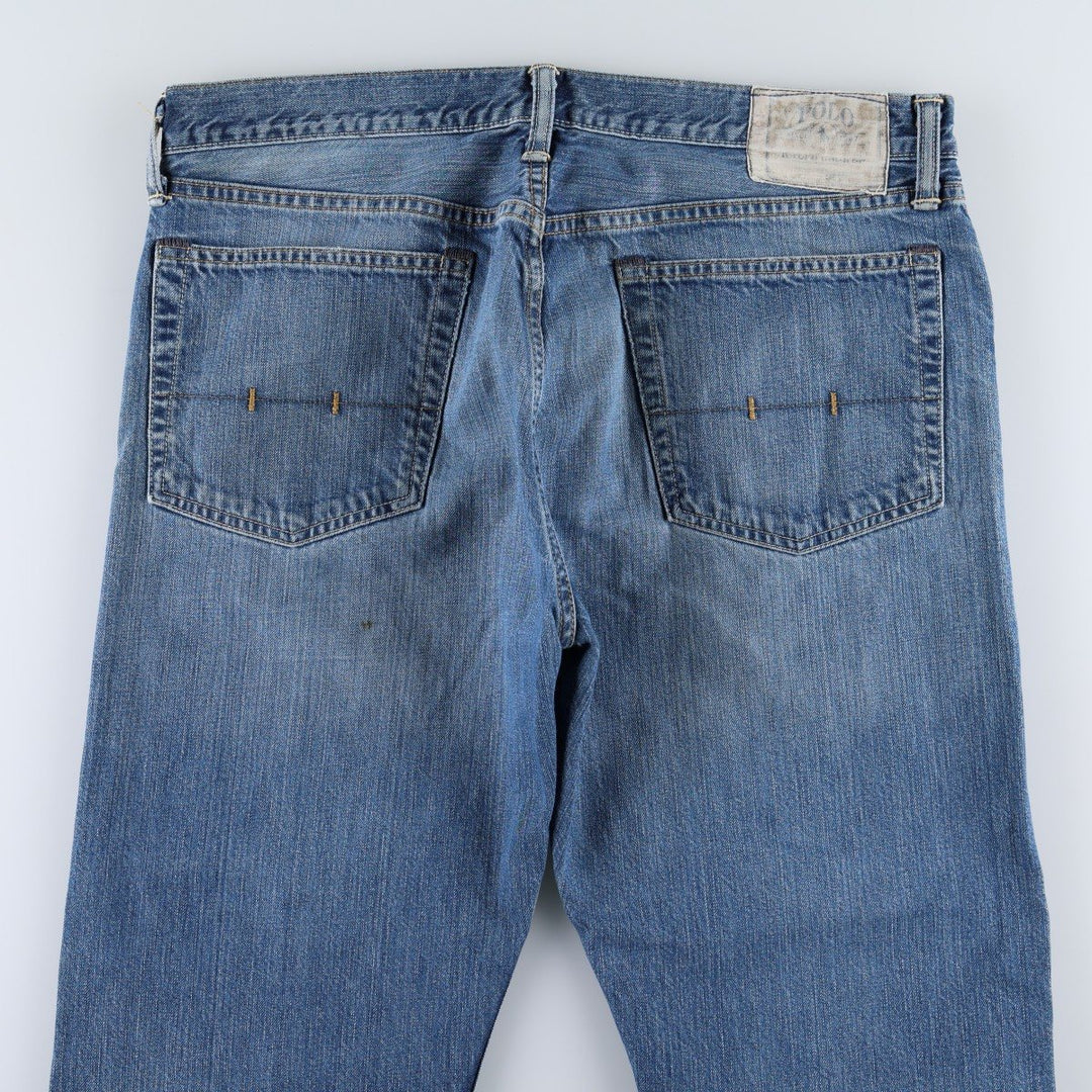 Ralph Lauren POLO RALPH LAUREN CLASSIC FIT Straight Denim Pants, Men's Size W38 (approx.) cotton blue type Vintage Second Hand