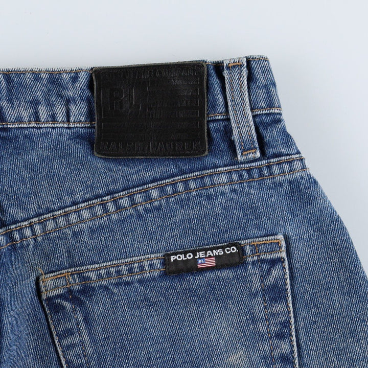 2000'S Ralph Lauren POLO JEANS COMPANY RELAXED Tapered Denim Pants, Men's W29 (approx.) cotton blue type Vintage Second Hand