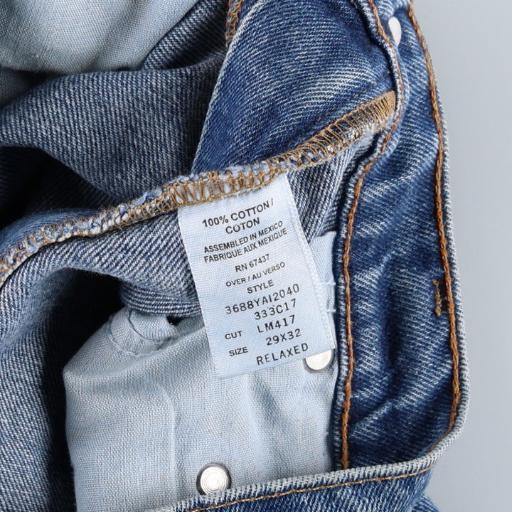 2000'S Ralph Lauren POLO JEANS COMPANY RELAXED Tapered Denim Pants, Men's W29 (approx.) cotton blue type Vintage Second Hand