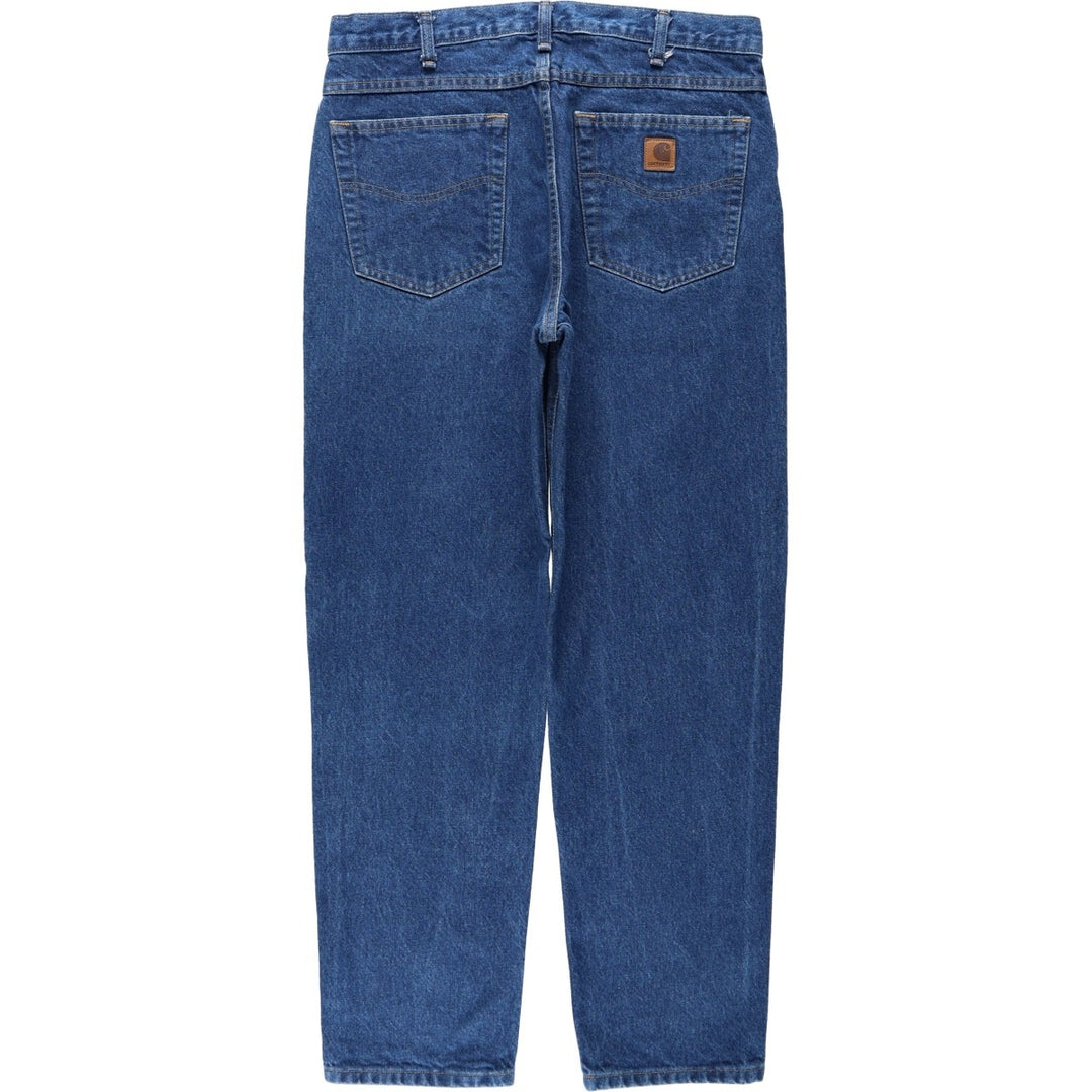 Carhartt Tapered Denim Pants for Men, W34 equivalent cotton blue type Vintage Second Hand