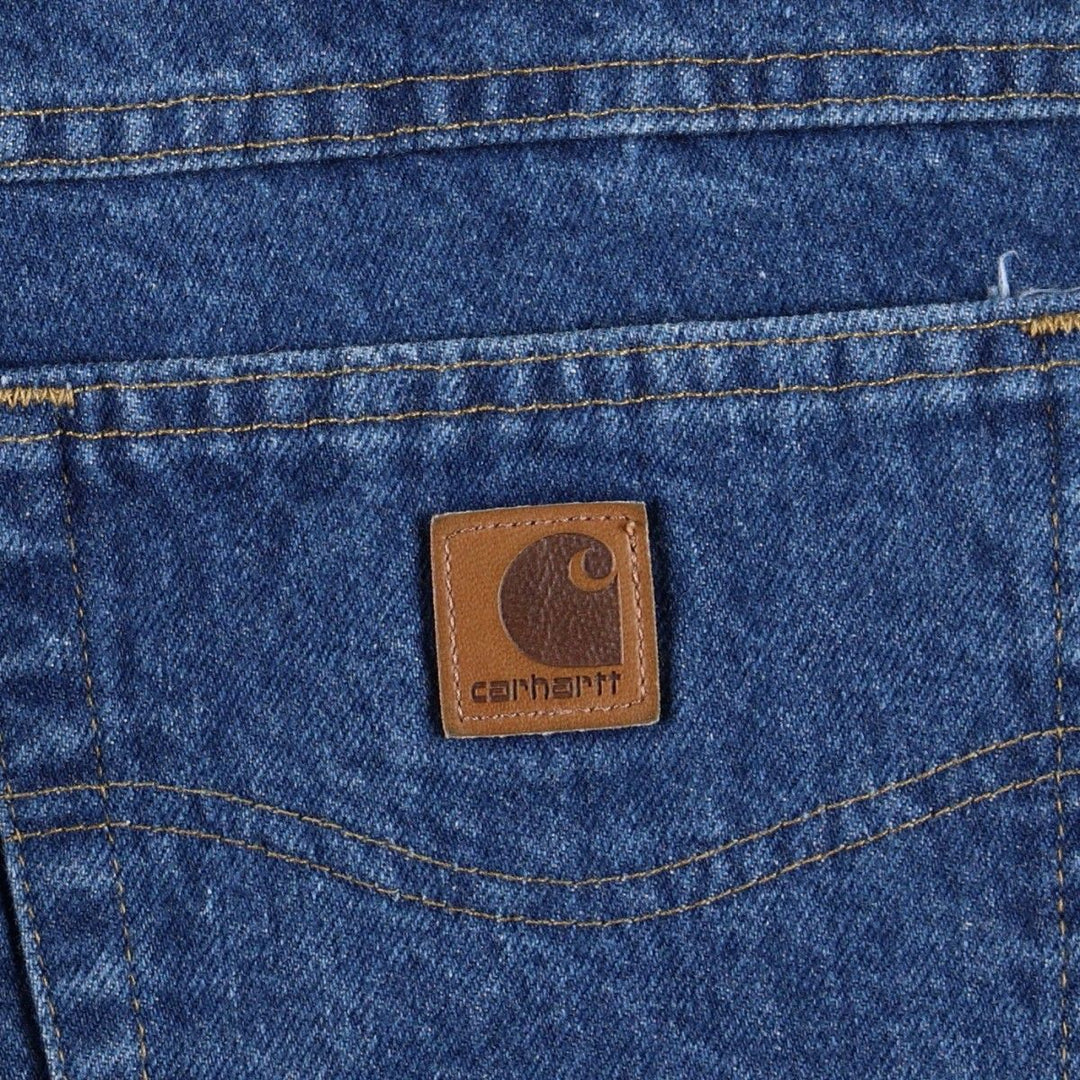 Carhartt Tapered Denim Pants for Men, W34 equivalent cotton blue type Vintage Second Hand