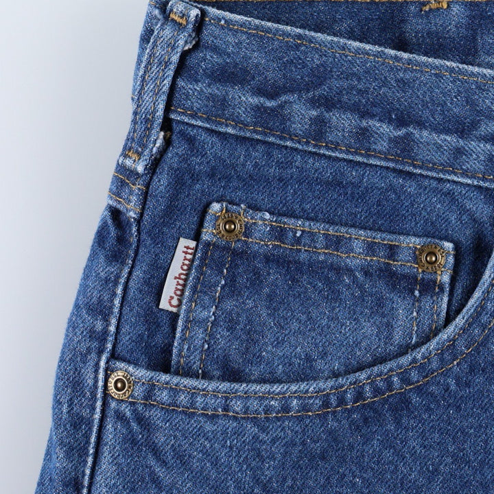 Carhartt Tapered Denim Pants for Men, W34 equivalent cotton blue type Vintage Second Hand