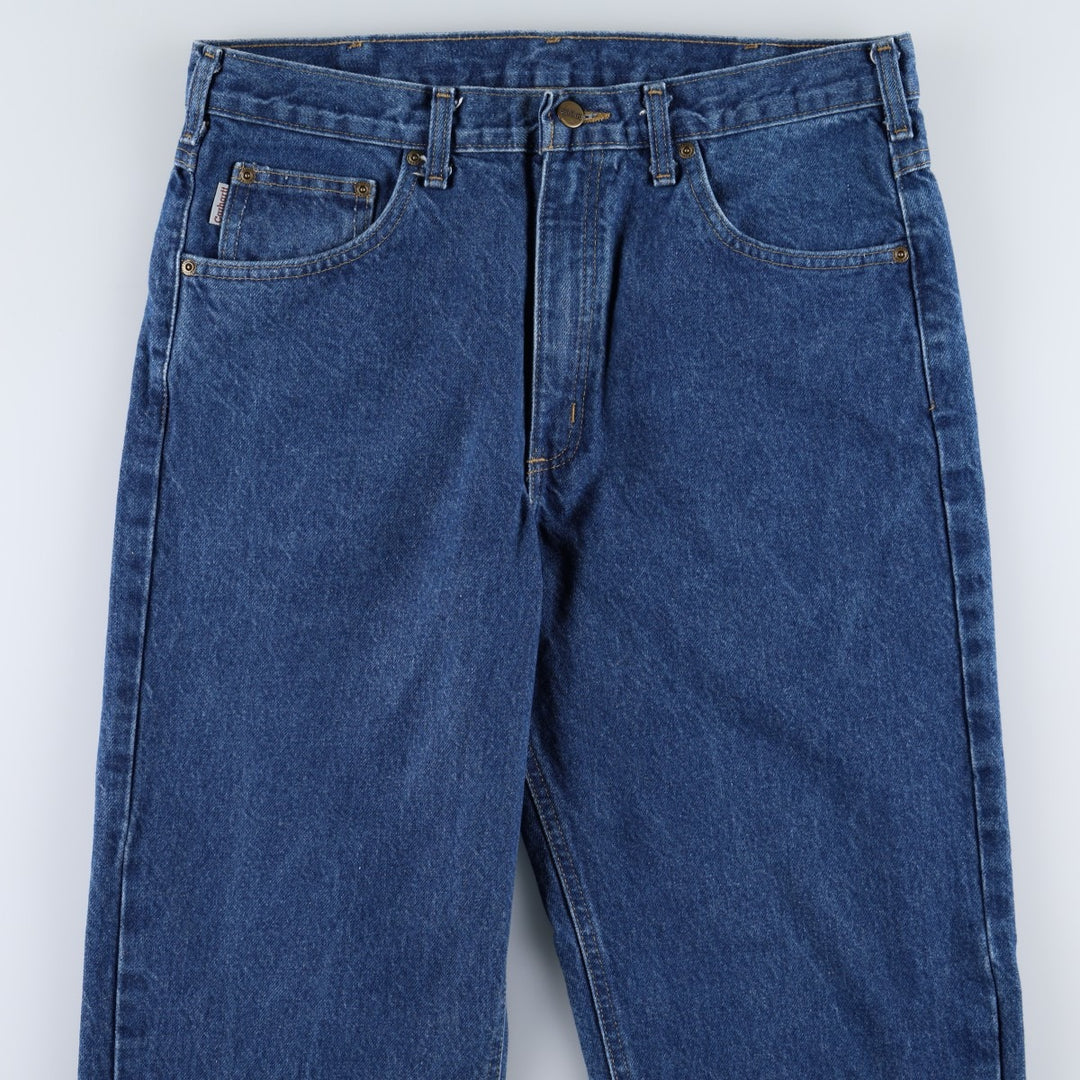 Carhartt Tapered Denim Pants for Men, W34 equivalent cotton blue type Vintage Second Hand